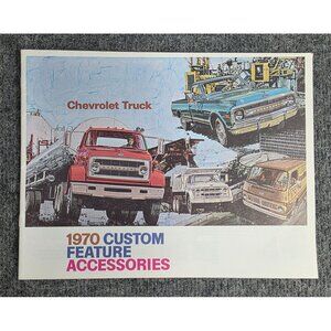 1970 Chevrolet Truck Custom Feature Accessories Catalog Original Illustrations V